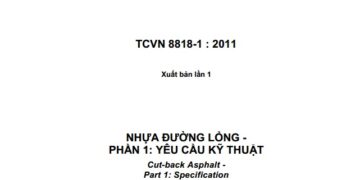TCVN 8818 – 2011 NHỰA ĐƯỜNG LỎNG (TRỌN BỘ)