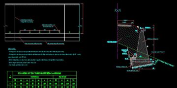 Bản vẽ thiết kế tường chắn