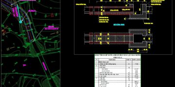 Bản vẽ rãnh chịu lực qua đường