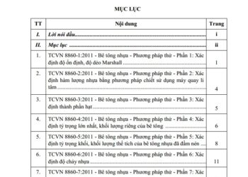Tài liệu tập huấn 73 TCVN mới ban hành năm 2011 về lĩnh vực xây dựng CTGT