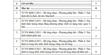 Tài liệu tập huấn 73 TCVN mới ban hành năm 2011 về lĩnh vực xây dựng CTGT