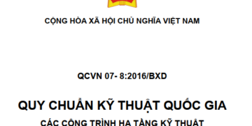 QCVN 07-8:2016/BXD Quy chuẩn Kỹ thuật Quốc gia Các công trình hạ tầng kỹ thuật – Công trình viễn thông