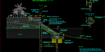 Bản vẽ các loại kết cấu kè sông hồ
