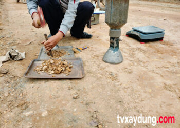 Tần xuất thí nghiệm độ chặt bằng phễu rót cát