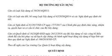 Quyết định 702/QĐ-BXD