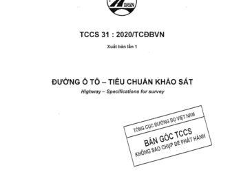 TCCS 31:2020/TCĐBVN: Đường ô tô – Tiêu chuẩn khảo sát