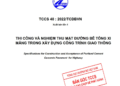 TCCS 40:2022/TCĐBVN: Thi công và nghiệm thu mặt đường bê tông xi măng trong xây dựng công trình giao thông