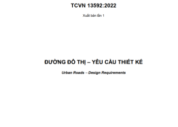 TCVN 13592:2022 Đường đô thị – yêu cầu thiết kế