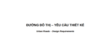 TCVN 13592:2022 Đường đô thị – yêu cầu thiết kế
